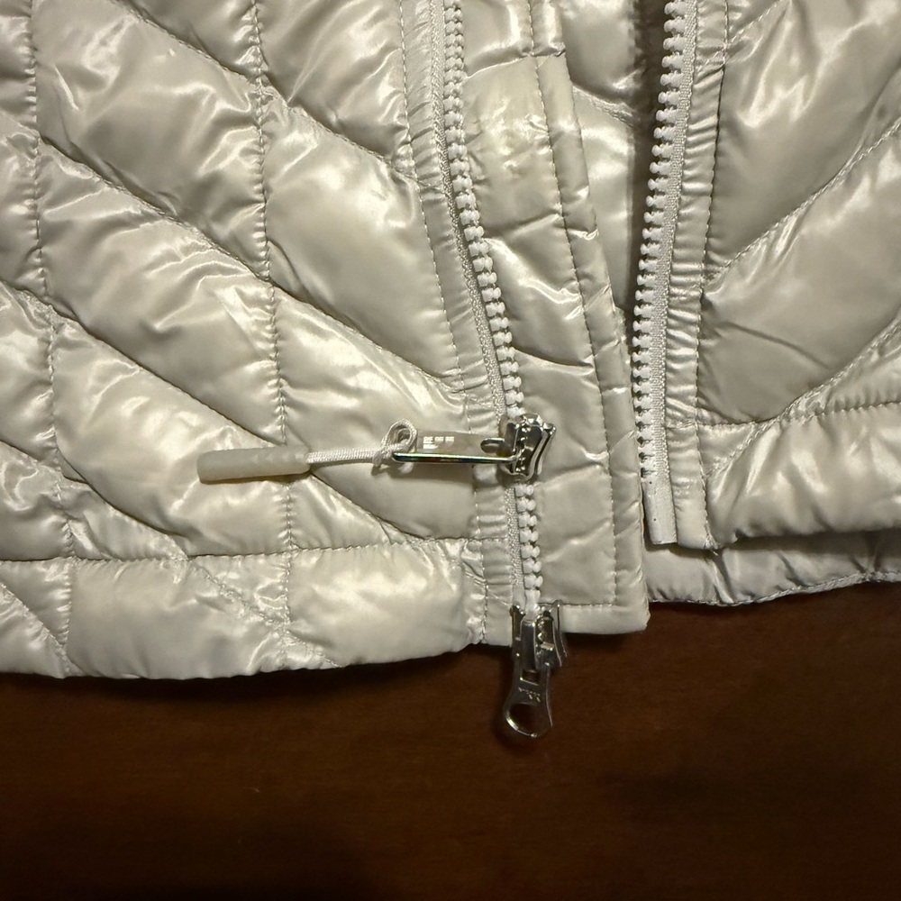 Women's The North Face TNF Thermoball Eco Silver Gray Parka Puffer Jacket Sz M - Picture 7 of 8